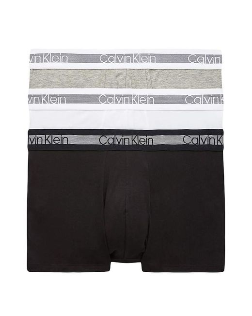 Calvin Klein Black Cooling Trunks 3 Pack for men