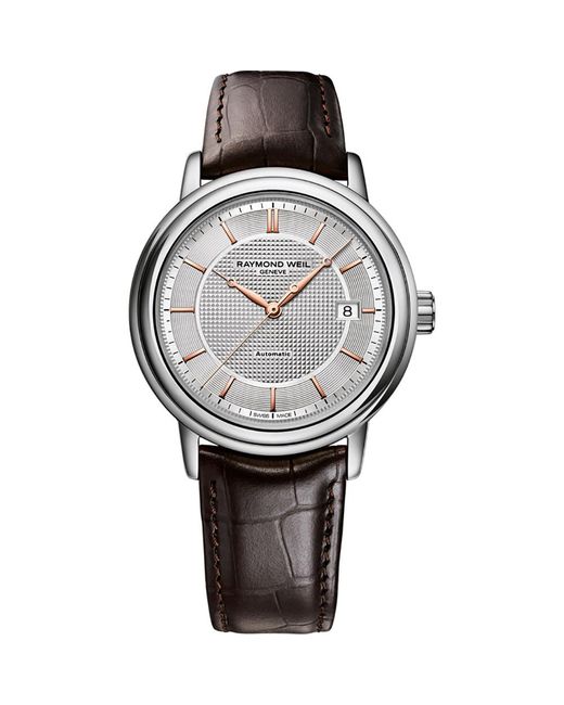 Raymond Weil Gray Maestro Watch 2837-Sl5-65001 Leather (Archived) for men