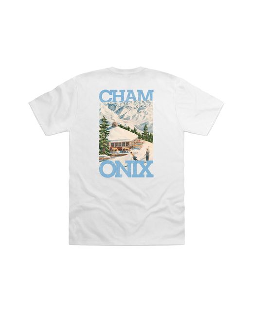 Park Fields White Pierce Archive Chamonix-Mont-Blanc Graphic T-Shirt Cotton