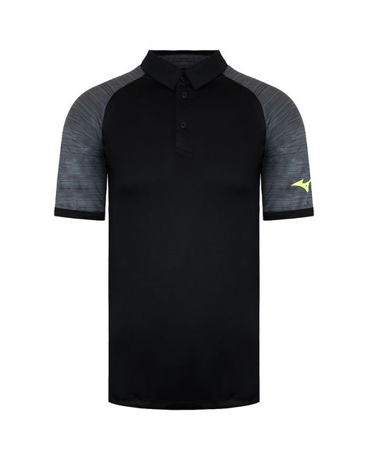 Mizuno Black Printed Polo Shirt for men