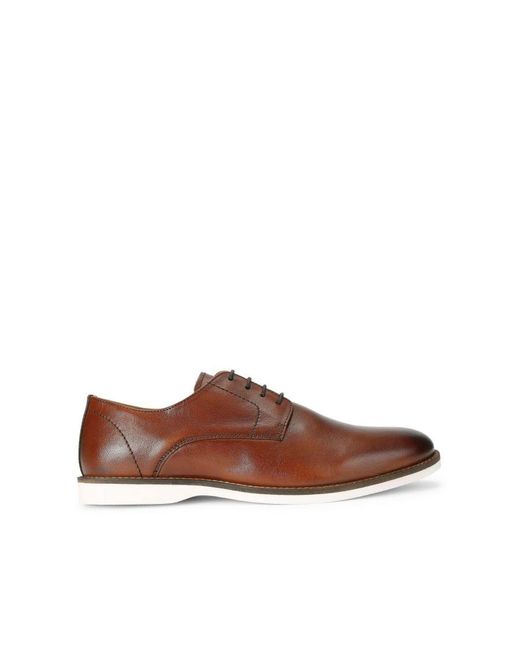 KG by Kurt Geiger Brown Leather Florence Oxford Shoe for men