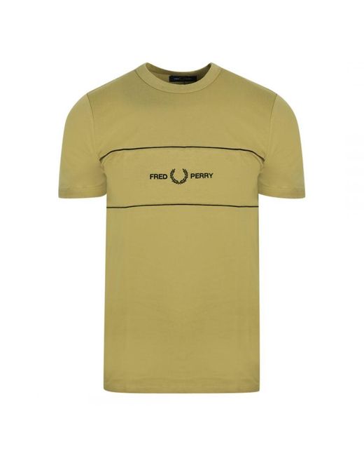 Fred Perry Green M9580 363 Light T-Shirt for men