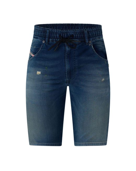 DIESEL Blue D Krooshort Z Denim Shorts for men