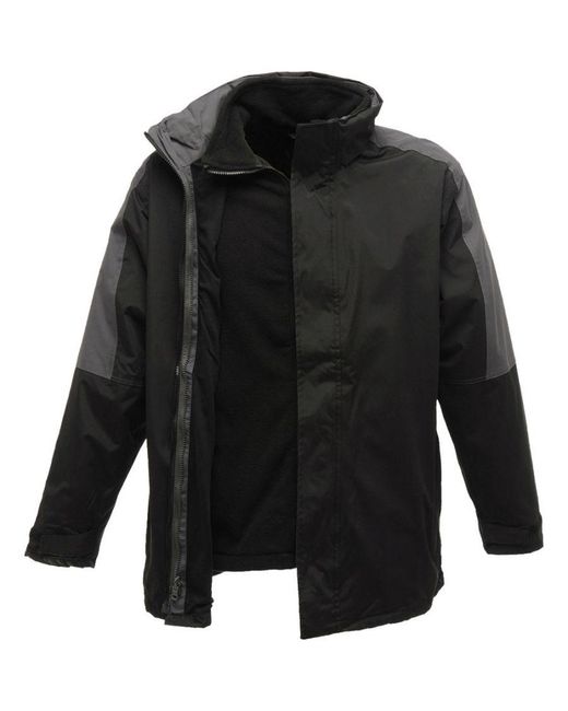 Regatta Gray Defender Iii 3-In-1 Waterproof Windproof Jacket Performance /Seal) for men