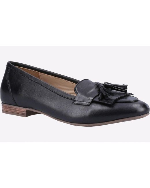 Hush Puppies Black Marissa Tassel Loafer Leather