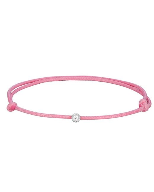 SEOL + GOLD Metallic Sterling Cord Cz Bracelet