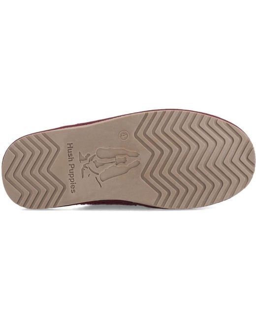 Hush Puppies Red Arianna Suede Bordeaux Slippers