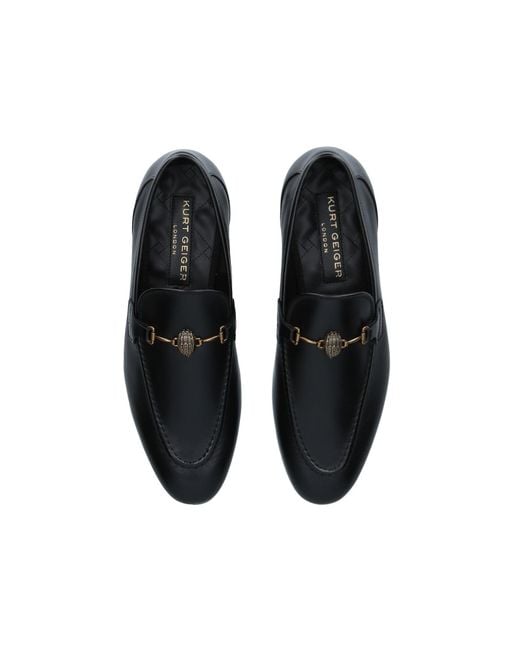 Kurt Geiger Blue Leather Alistair Loafers for men