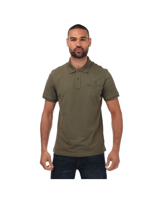 Gant Shield Poloshirt (groen) in het Green