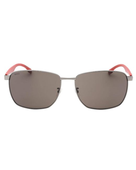 Boss Gray Matte Ruthenium Sunglasses for men