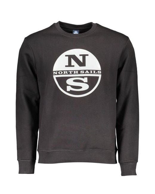 North Sails Gray Cotton Sweater for men