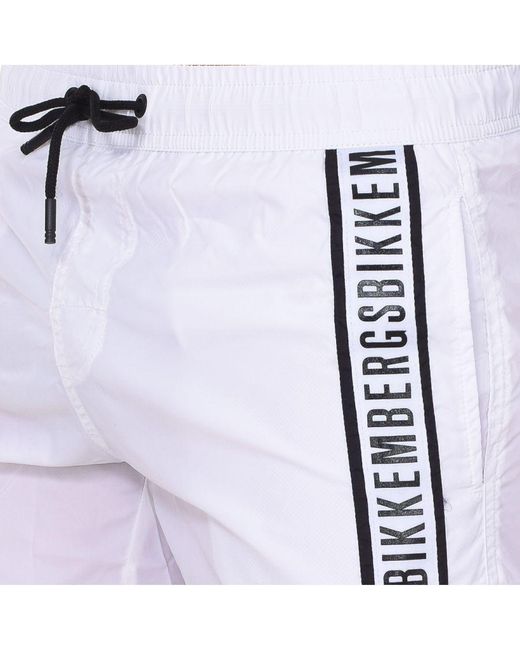 Bikkembergs Blue Tape Shorts for men