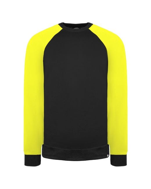 Dickies Yellow Two Tone Sweater Cotton for men