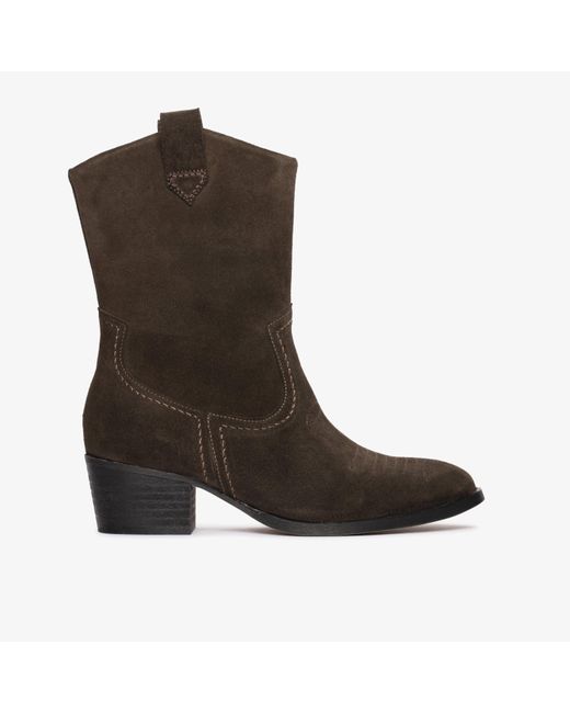 Clarks Brown Octavia Up Dark Suede Boots