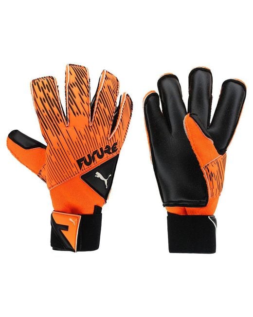 PUMA Orange Future Grip 5.0 Sgc Goalkeeper Gloves for men
