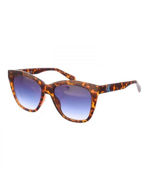 Calvin Klein Blue Butterfly-Shaped Acetate Sunglasses Ckj22608S