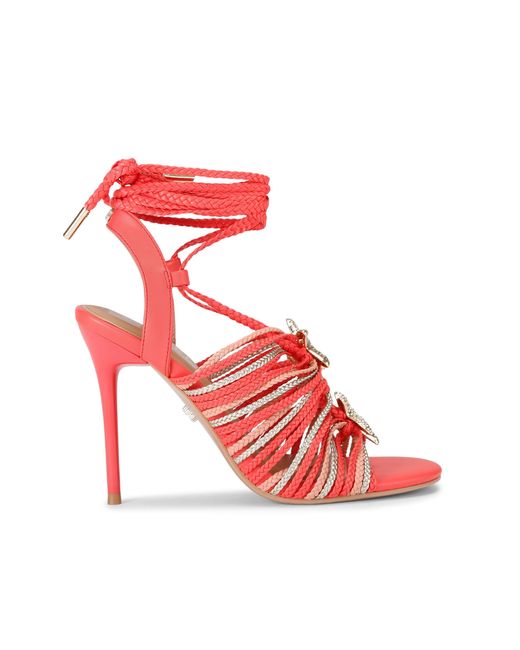 Carvela Kurt Geiger Red Marina High Tie Sandals