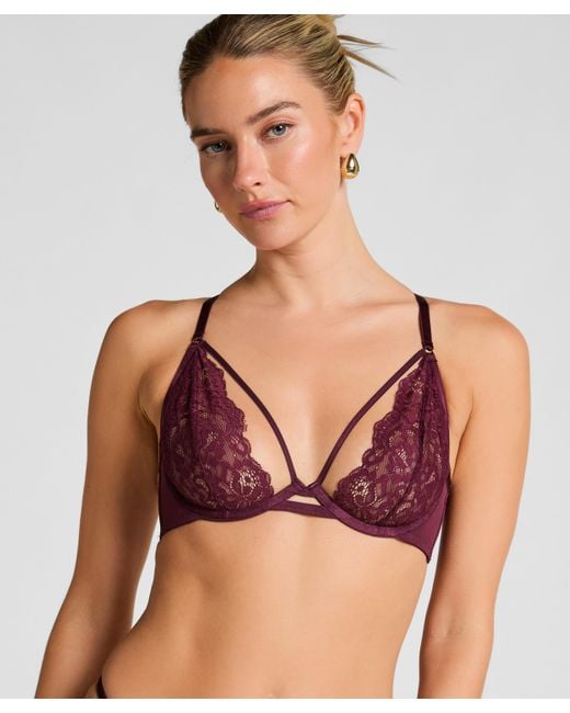 Hunkemöller Niet-voorgevormde Beugel Bh Cinnamon in het Green