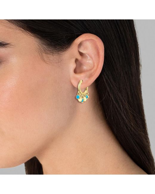 Glanzstücke München Blue Hoop Earring Sterling