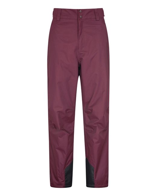 Mountain Warehouse Purple 'Gravity' Ski Pants Waterproof Breathable Warm Insulated Winter Trouser for men