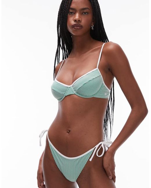 Tommy Hilfiger Green Underwire Bikini Top