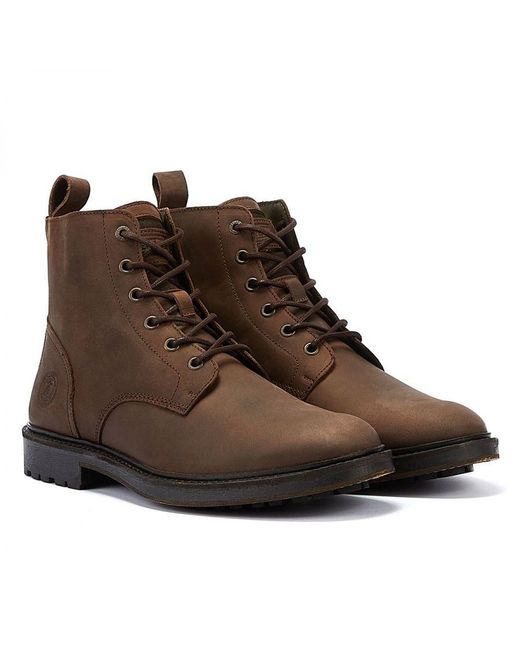 Barbour Brown Heyford Choco Chocolate Boots for men
