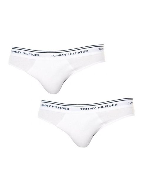 Tommy Hilfiger White Pack-3 Slips Breathable Fabric And Anatomical Front 1U87902156 for men