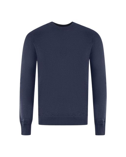 Lyle & Scott Blue Golf Crew Neck Sweater Material_Wool1 for men