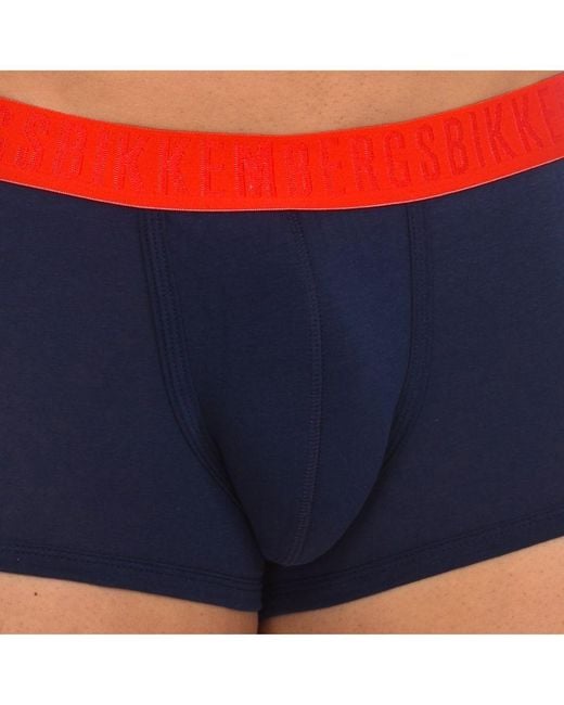 Bikkembergs Blue Pack-2 Anatomical Front Fashion Tape Boxers Bkk1Utr04Bi for men