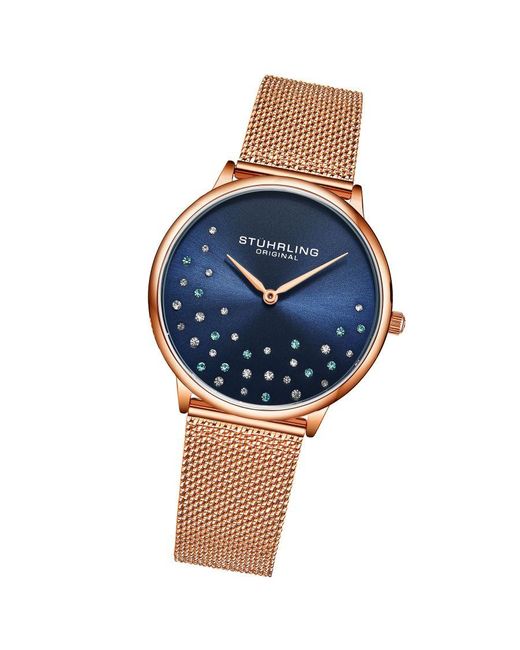 Stuhrling Blue And Symphony Quartz 38Mm