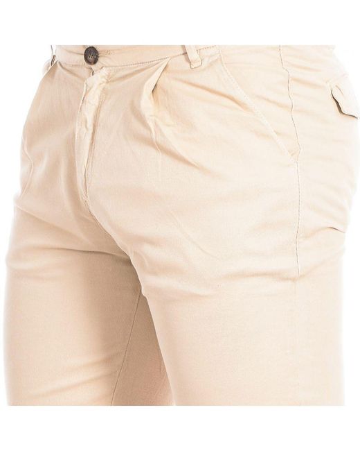 La Martina Natural Bermuda Shorts With Straight Cut Hem Tmb004-Tl121 for men