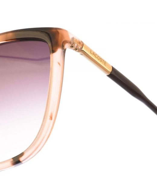 Lacoste Pink Butterfly-Shaped Acetate Sunglasses L963S