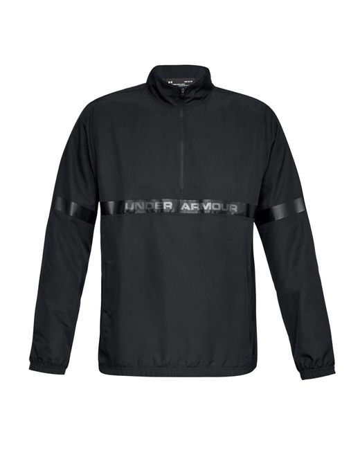 Under Armour Blue Sportstyle Woven 1/2 Zip Jacket Windbreaker 1320792 001 for men