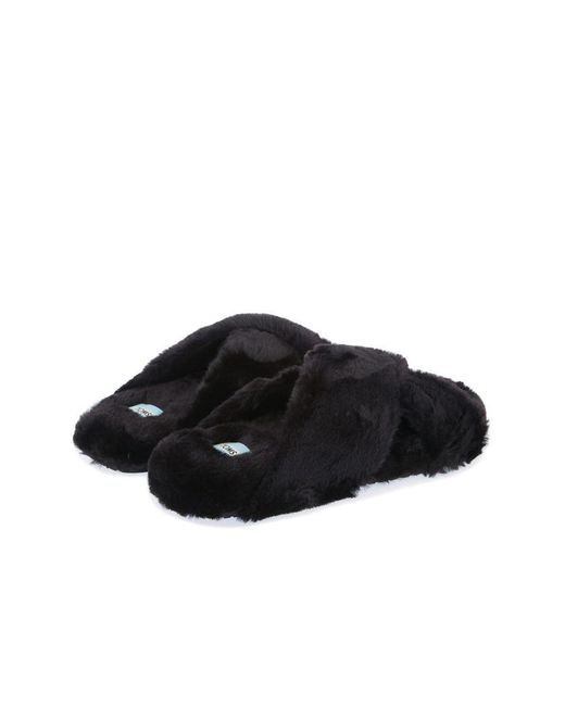 TOMS Black Susie Slipers