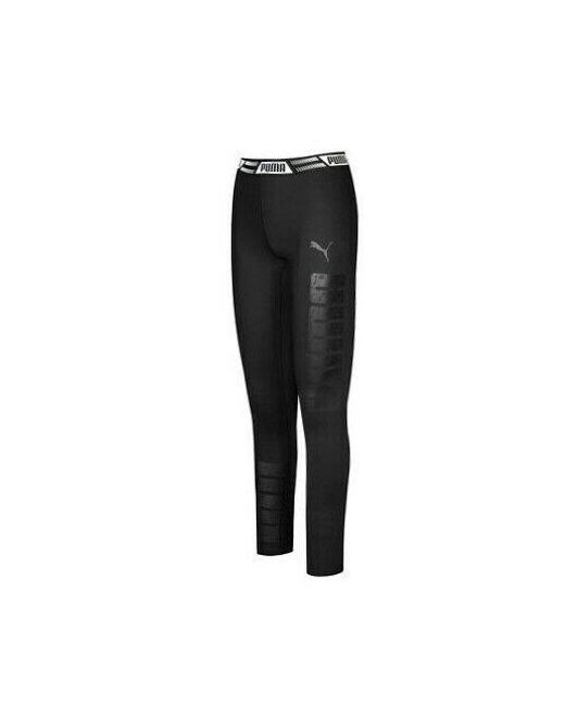 PUMA Black Logo Leggings Textile