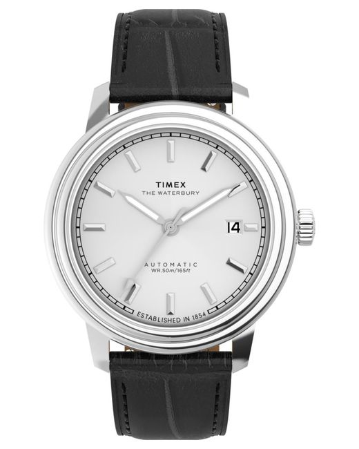 Timex Gray Waterbury Metropolitan Watch Tw2Y22900 Leather for men