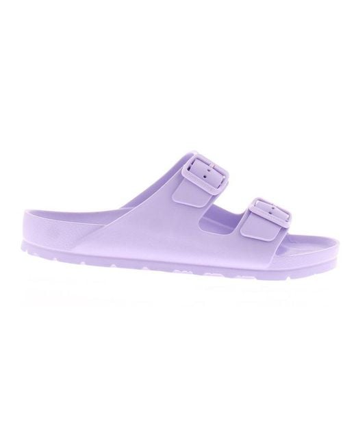 Hush Puppies Purple Sandals Flat Lorna Slip On Lilac