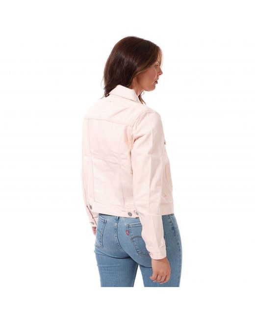 Levis pink top denim jacket