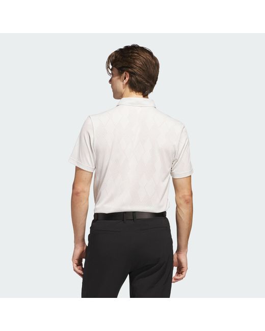 Adidas Originals White Ultimate365 Micro Texture Polo Shirt for men