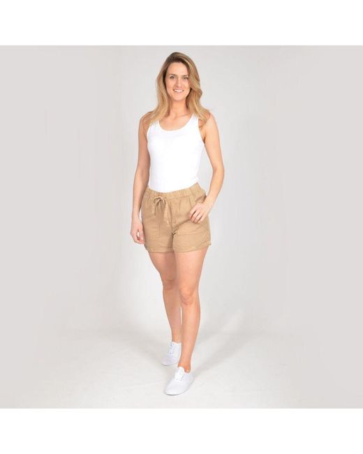 Gap Natural Relaxed Shorts Linen