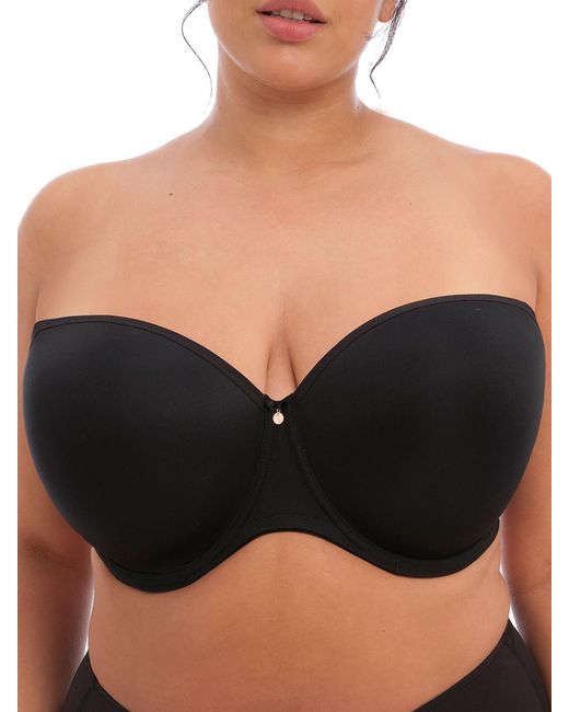 Elomi Black Smooth Moulded Strapless Bra