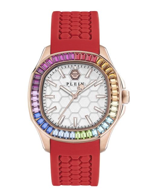 Philipp Plein Red The $Pectre Watch Pwtaa1024 Silicone