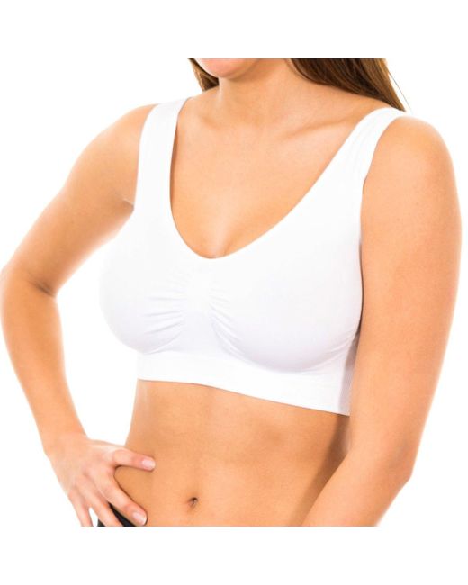 Marie Claire White Seamless Bra Max. Comfort
