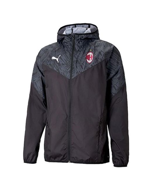 PUMA Blue Acm Warm-up Football Jacket Black-tango Red S for men