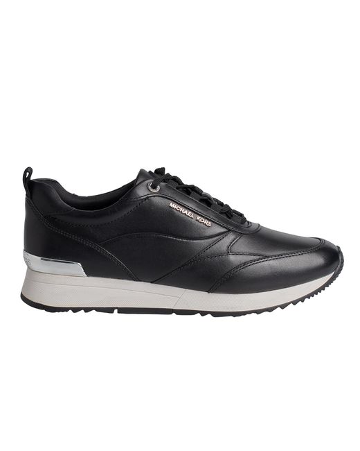 Michael Kors Black Allie Stride Leather Sneakers 43S2Alfs1L For