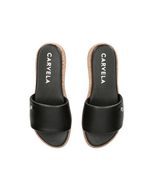 Carvela Kurt Geiger Black Sandals Cloud Mule