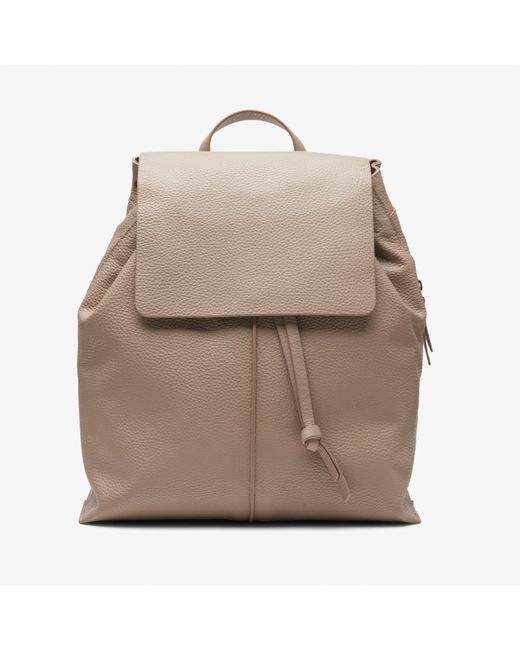 Clarks Natural Raelyn Tie Sand Leather Bags