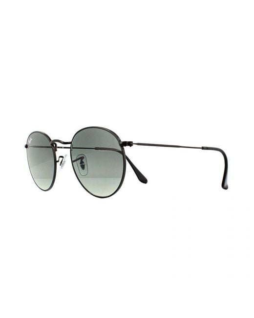 Ray-Ban Brown Sunglasses Round Flat Lenses 3447N 002/71 Gradient 50Mm Metal