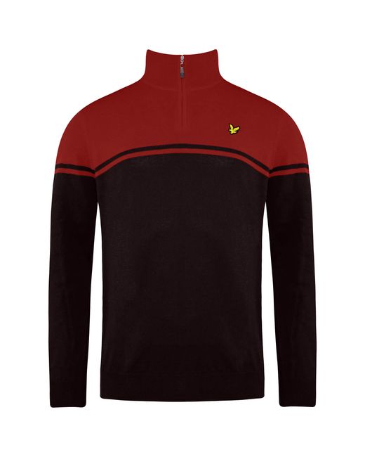 Lyle & Scott Red Croft Golf Sweater Wool (Archived) for men
