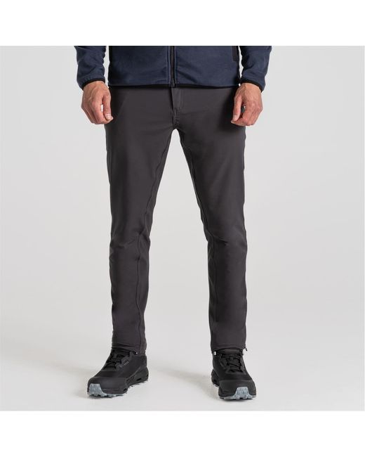 Craghoppers Blue Expedition Solid Patterned Slim Trousers for men